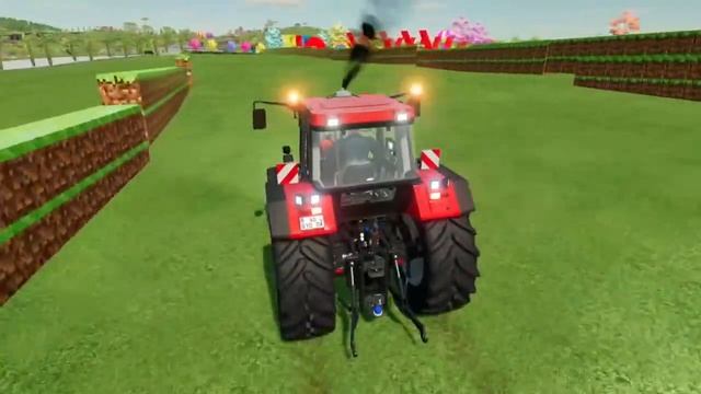 TRANSPORTING PIXAR CARS & FRUITS WITH COLORED & JOHN DEERE vs CLAAS vs TRACTORS - BeamNG.drive смотреть онлайн
