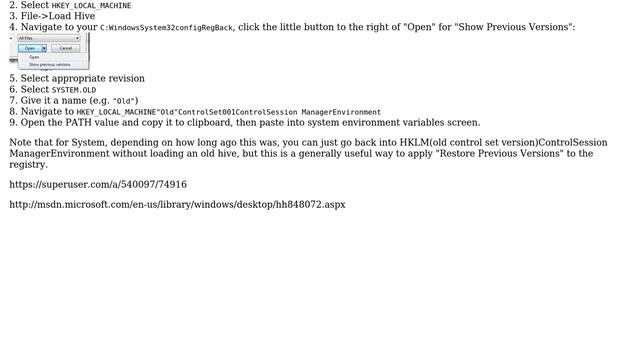 Unix & Linux: How to extract environment variables from system restore point, Windows 7 64-bit? смотреть онлайн