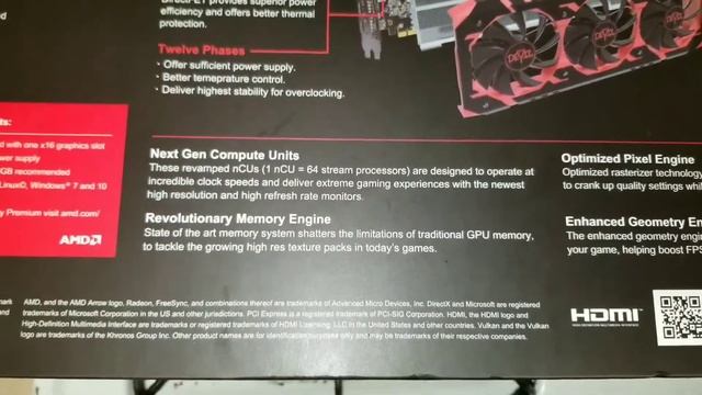 Amd Power Color Vega 64 Graphics Card