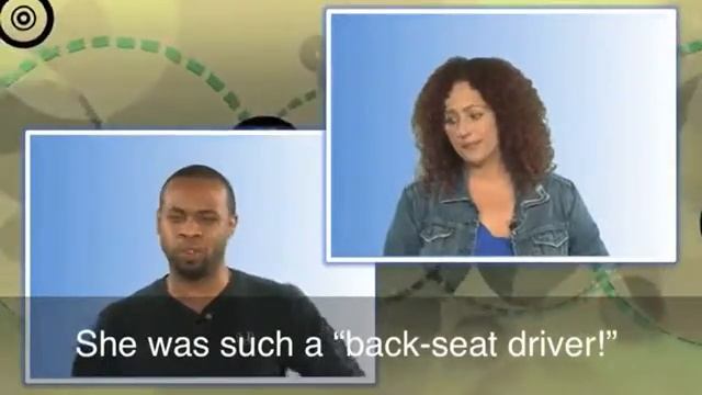 Voa Learning English Idioms With Subtitles | Back-Seat Driver!