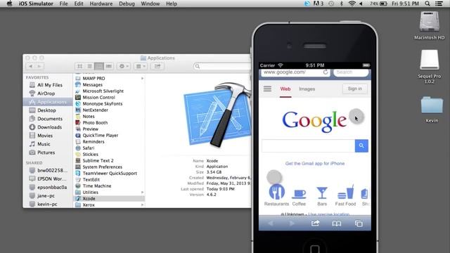 Web Design Tutorial Use Xcode's IOS Simulator to Test Mobile Websites HD смотреть онлайн