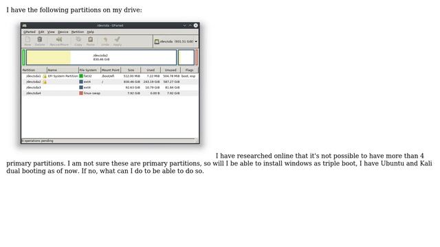 Unix & Linux: Is it possible to triple boot given the following partition state? смотреть онлайн