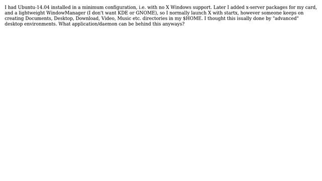 Unix & Linux: Who is creating Documents/Video/Pictures/etc. in home directory (2 Solutions!!) смотреть онлайн