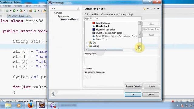 How to - change font size in Eclipse смотреть онлайн