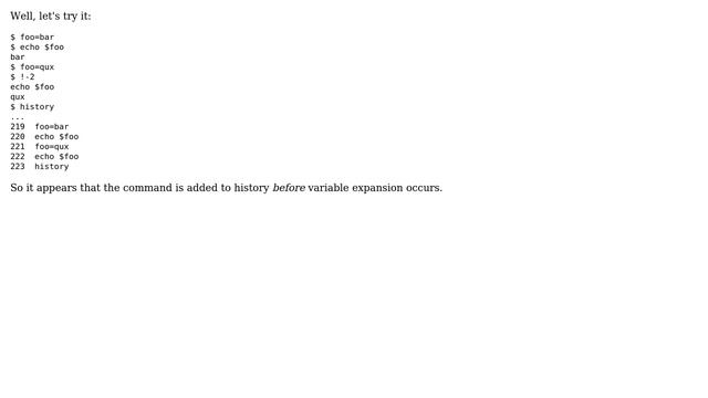 Why must you be careful when using Bash's built in command history function to re-run previous... смотреть онлайн