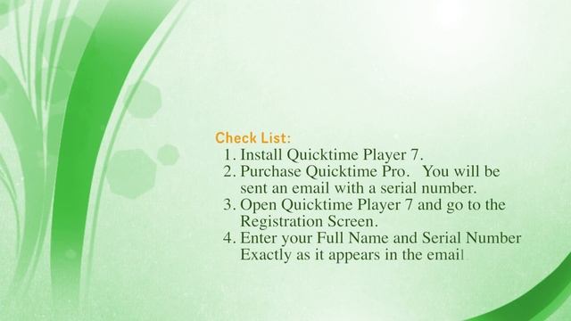 How to register Quicktime Pro for Microsoft Windows смотреть онлайн