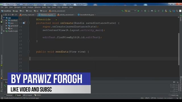 Android Studio How To Send Data To Another Activity смотреть онлайн