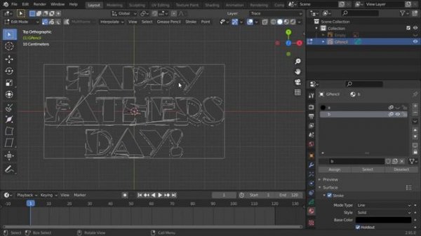 Image trace in blender 2.9