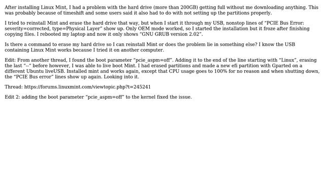 Unix & Linux: Erasing hard drive to reinstall Mint смотреть онлайн