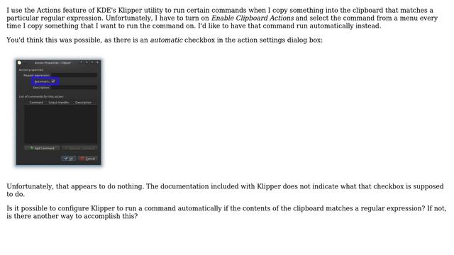 Perform action when clipboard contents match regex смотреть онлайн