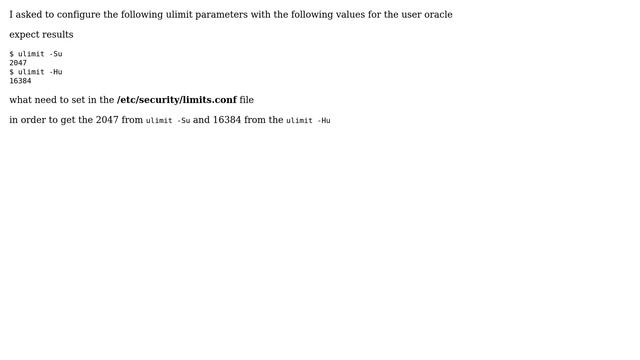 Unix & Linux: linux + limits.conf configuration смотреть онлайн