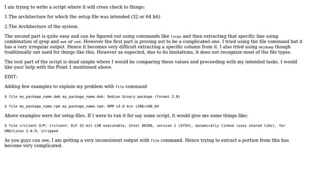 Unix & Linux: Writing a Script to match the architecture of system and software (2 Solutions!!) смотреть онлайн