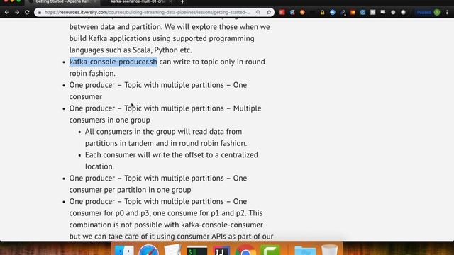 Apache Kafka - Getting Started - Scenarios - Multi PartitionTopic - Single Consumer смотреть онлайн