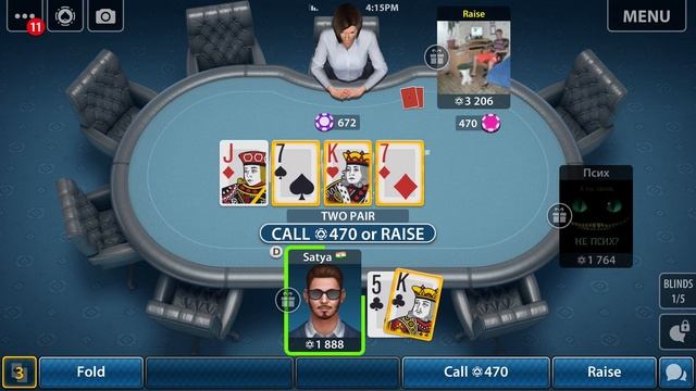 Perfect poker game winning | Pokerist | Satya Inr смотреть онлайн