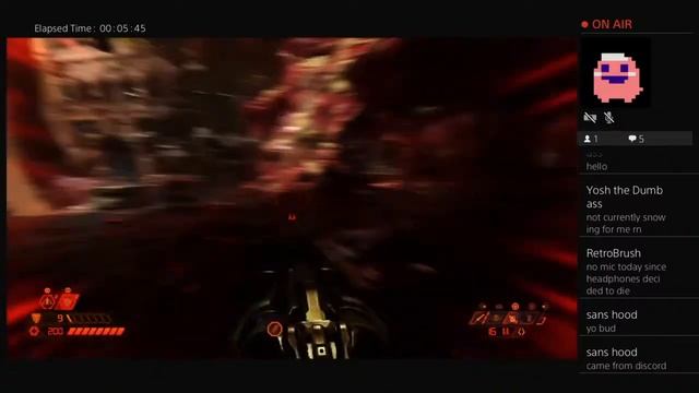 Its snowing rn. Let's play some Doom смотреть онлайн