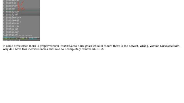 /usr/local/lib contains libraries which Aptitude reports aren't installed смотреть онлайн