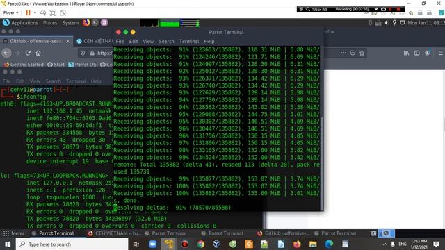 PENTEST VỚI KALI LINUX : Cài đặt Searchsploit Cho Đối Thủ Của Kali Linux Là Parrot OS Security смотреть онлайн
