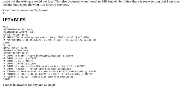Whats wrong with my iptables? смотреть онлайн