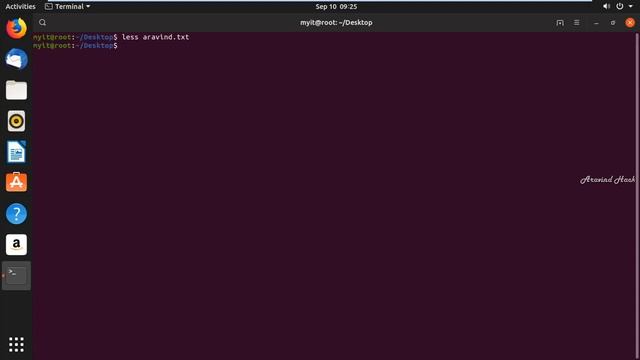 command to Displaying the Contents of a File with less in linux смотреть онлайн