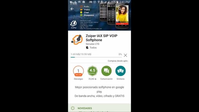 Descargar y configurar Softphone Zoiper para Android смотреть онлайн