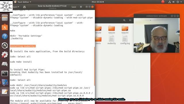 Installing My Ubuntu Audacity смотреть онлайн