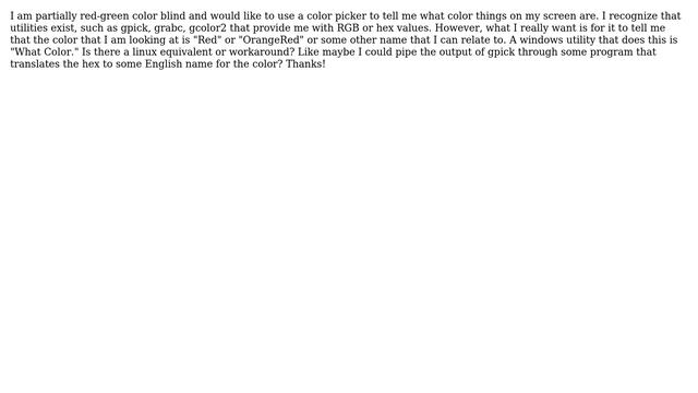 Ubuntu: Getting color names from color picker смотреть онлайн