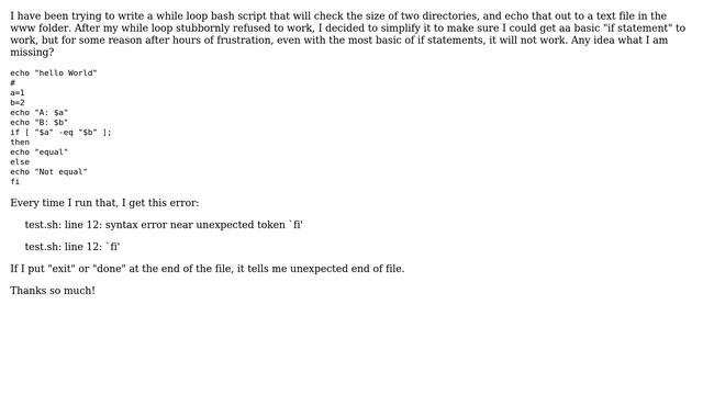 DevOps & SysAdmins: Syntax error near unexpected token `fi' смотреть онлайн