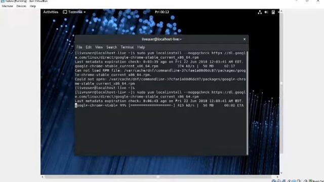 Tutorial Install App Google Crome Di Fedora WorkStation 28 смотреть онлайн
