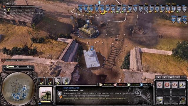 Company of Heroes 2: Soviet campaign 09 (4K) смотреть онлайн