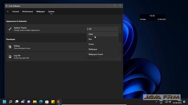 How to install Lively Wallpaper on Windows 11 and change Taskbar to transparent (clear taskbar) смотреть онлайн