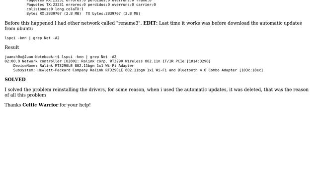 Ubuntu: WIFI interface disappeared смотреть онлайн