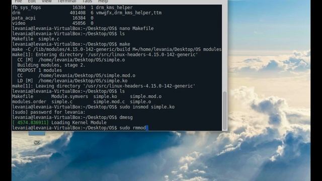 Lab02 OS Execution of kernel modules in Ubuntu system смотреть онлайн