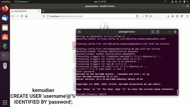 Tutorial Install PHPMyAdmin di Linux Ubuntu смотреть онлайн
