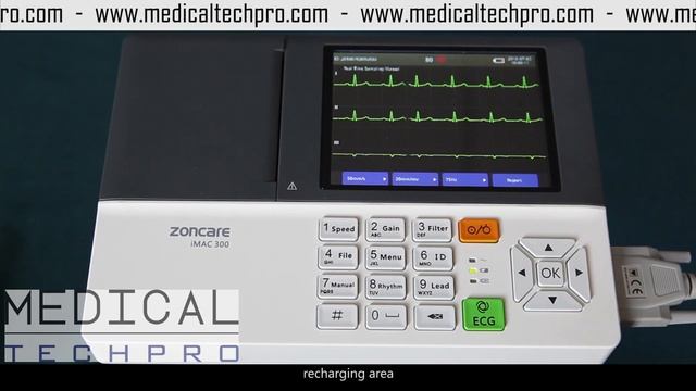 Electro Cardiografo marca Zoncare IMAC300 ECG смотреть онлайн