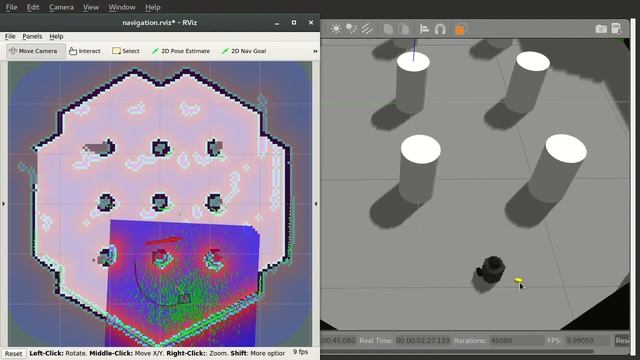 Navigation in gazebo using gmapping | SLAM | ROS смотреть онлайн