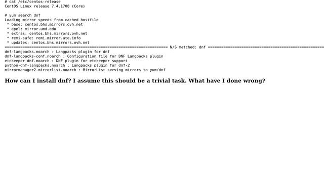 DevOps & SysAdmins: centos 7.4 can not install `dnf`from epel (2 Solutions!!) смотреть онлайн