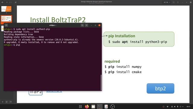 Boltztrap2 Tutorial part1 Installation смотреть онлайн