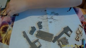 Кораблик СК-177 «Отважный». Часть 1. Раскраска деталей.