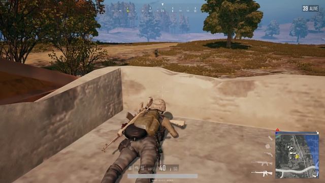 PLAYERUNKNOWN'S BATTLEGROUNDS: Single kill | Снято с помощью GeForce смотреть онлайн