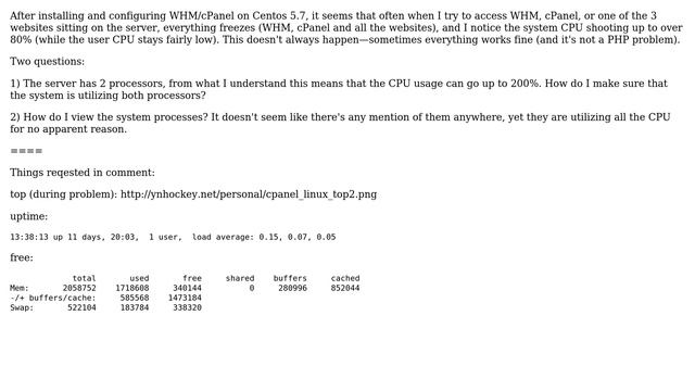 DevOps & SysAdmins: High system CPU usage in Centos with cPanel/WHM смотреть онлайн