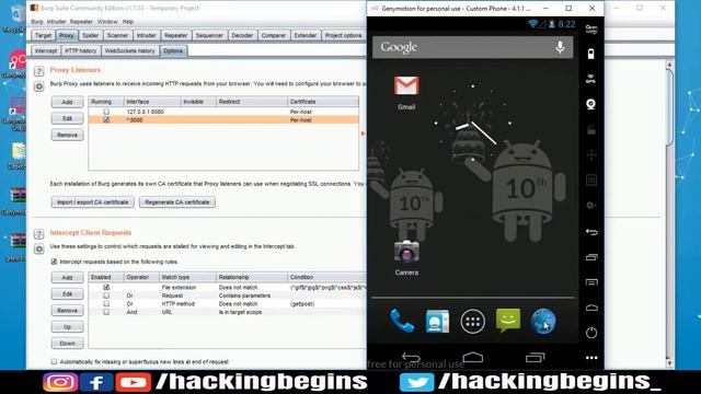 How To Configure Burp Suite Proxy With GenyMotion | Android Penetration Testing | Part 3 смотреть онлайн