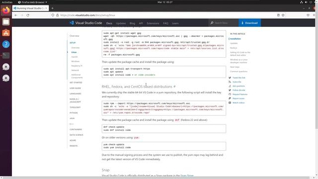 Install Visual Studio Code in Ubuntu смотреть онлайн
