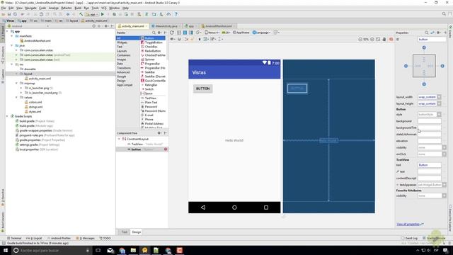 Modo Text vs Design para diseñar vistas en Android Studio смотреть онлайн