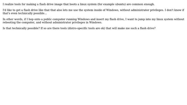 Unix & Linux: Simplest way of getting a bootable linux flash drive + VM in Windows смотреть онлайн