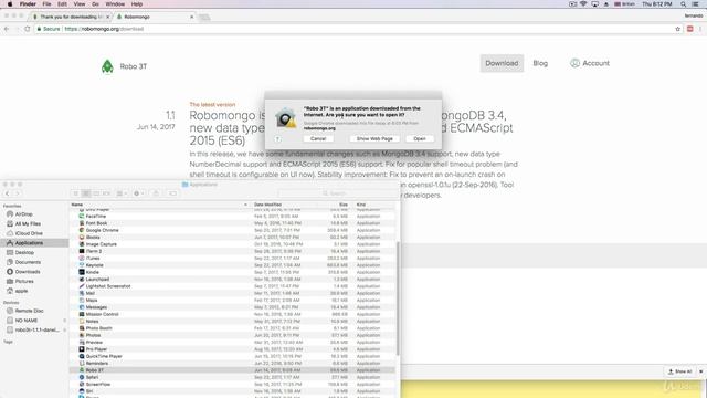13 3 installing Robomongo Robo T MAC смотреть онлайн