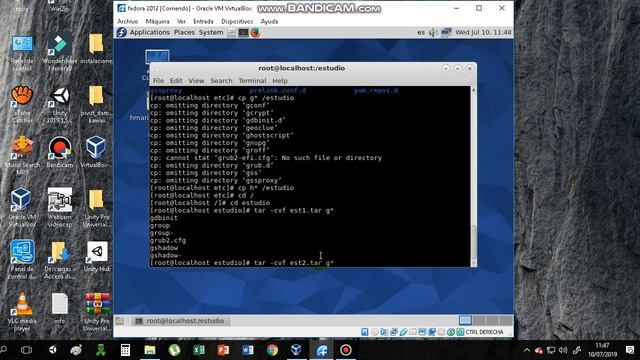 SESION N' 6 : Empaquetando y desempaquetando ficheros en el terminal Fedora смотреть онлайн
