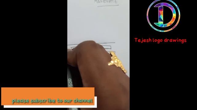 How to draw Maserati car logo смотреть онлайн