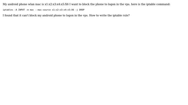 Unix & Linux: How to block my phone from the vps? смотреть онлайн