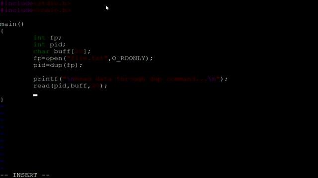 sharing data between two process using dup() in unix смотреть онлайн
