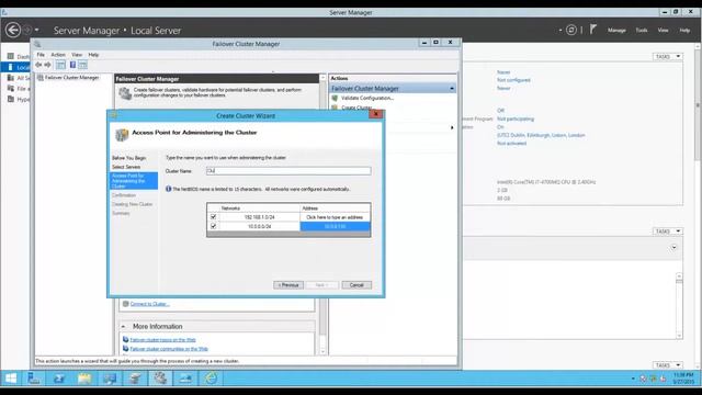 Windows Server 2012 R2 Hyper V Failover Cluster смотреть онлайн